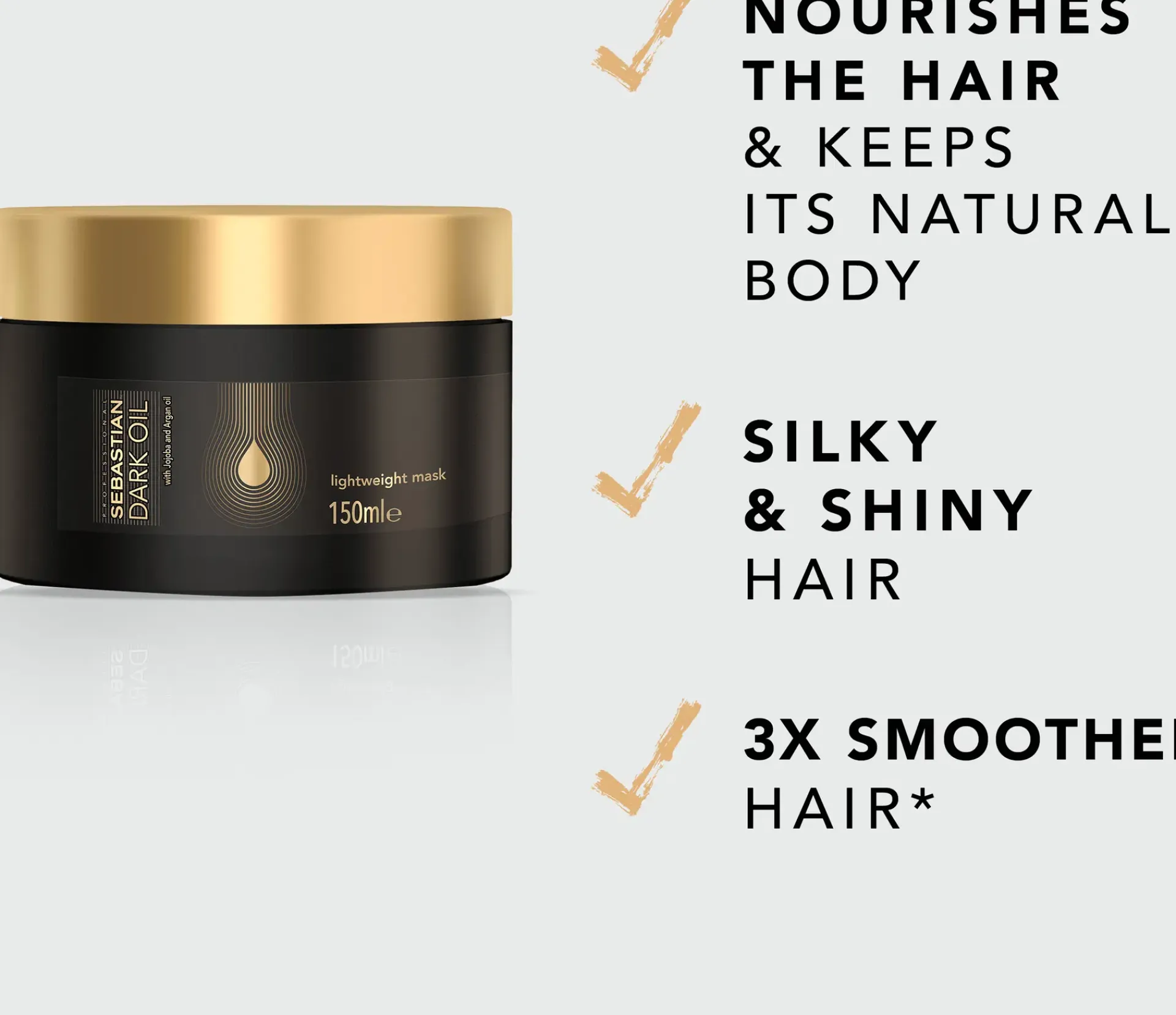 Sebastian Professional Hiustenhoito|Kampaamotuotteet<Dark Oil Mask hiusnaamio 150 ml