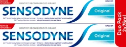 Sensodyne Suuhygienia|Suuhygienia<Original hammastahna 2x75ml