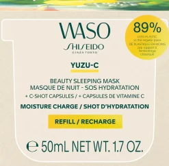 Shiseido J-Beauty|Kasvojenhoito<WASO Yuzu-C Beauty Sleeping Mask Refill kasvonaamion täyttöpakkaus 50 ml