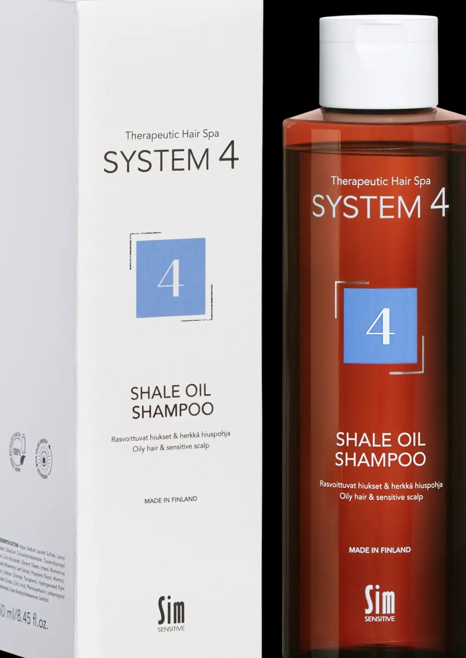 System 4 Hiukset|Hajusteettomat Hiustuotteet<Sim Sensitive System4, 4 Shale Oil Shampoo 250 ml