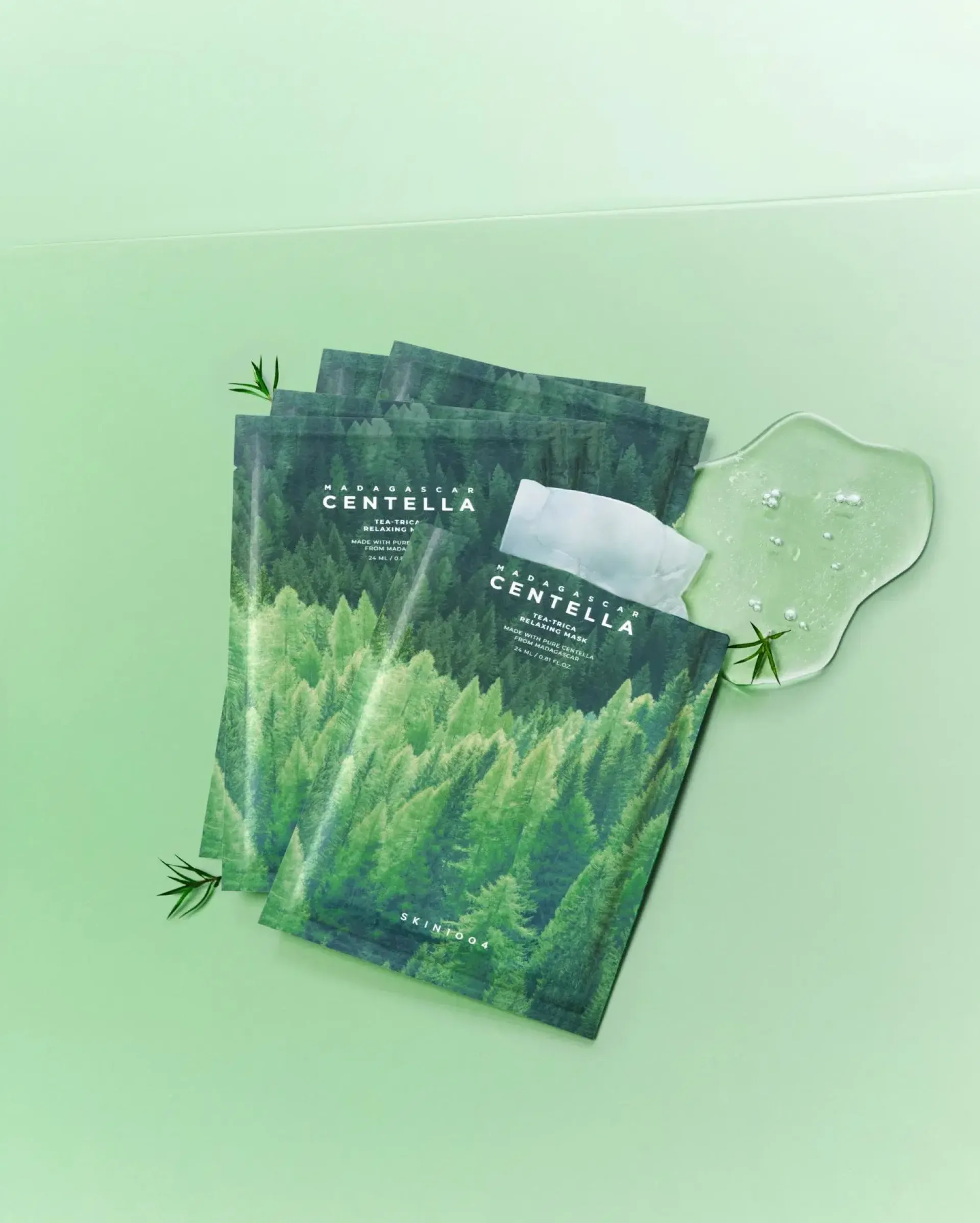SKIN1004 Korealainen Ihonhoito|Kasvojenhoito<madagascar centella tea-trica relaxing mask 24ml (1ea)