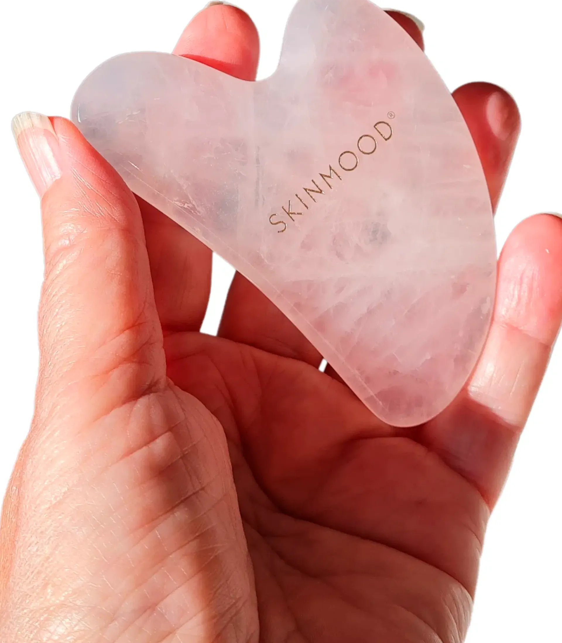 SkinMood Vartalonhoito<® Gua sha hierontakivi ruusukvartsia