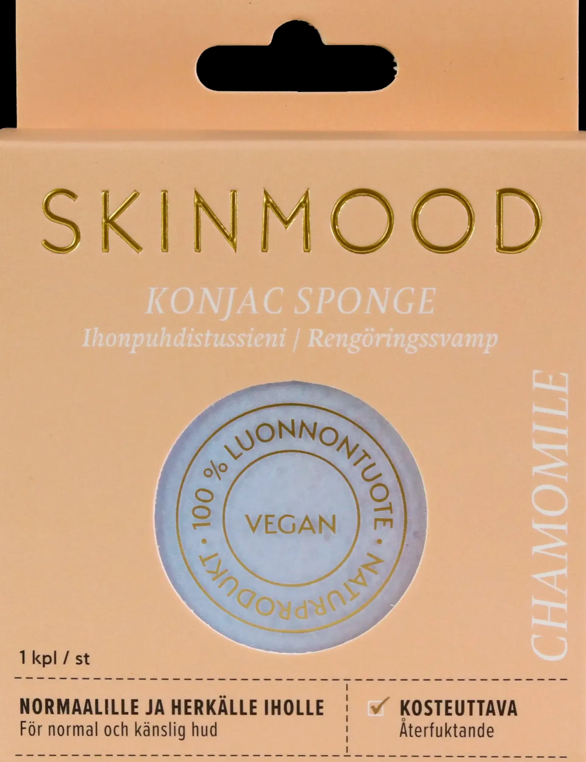 SkinMood Vartalonhoito<Kamomilla Konjac-ihonpuhdistussieni