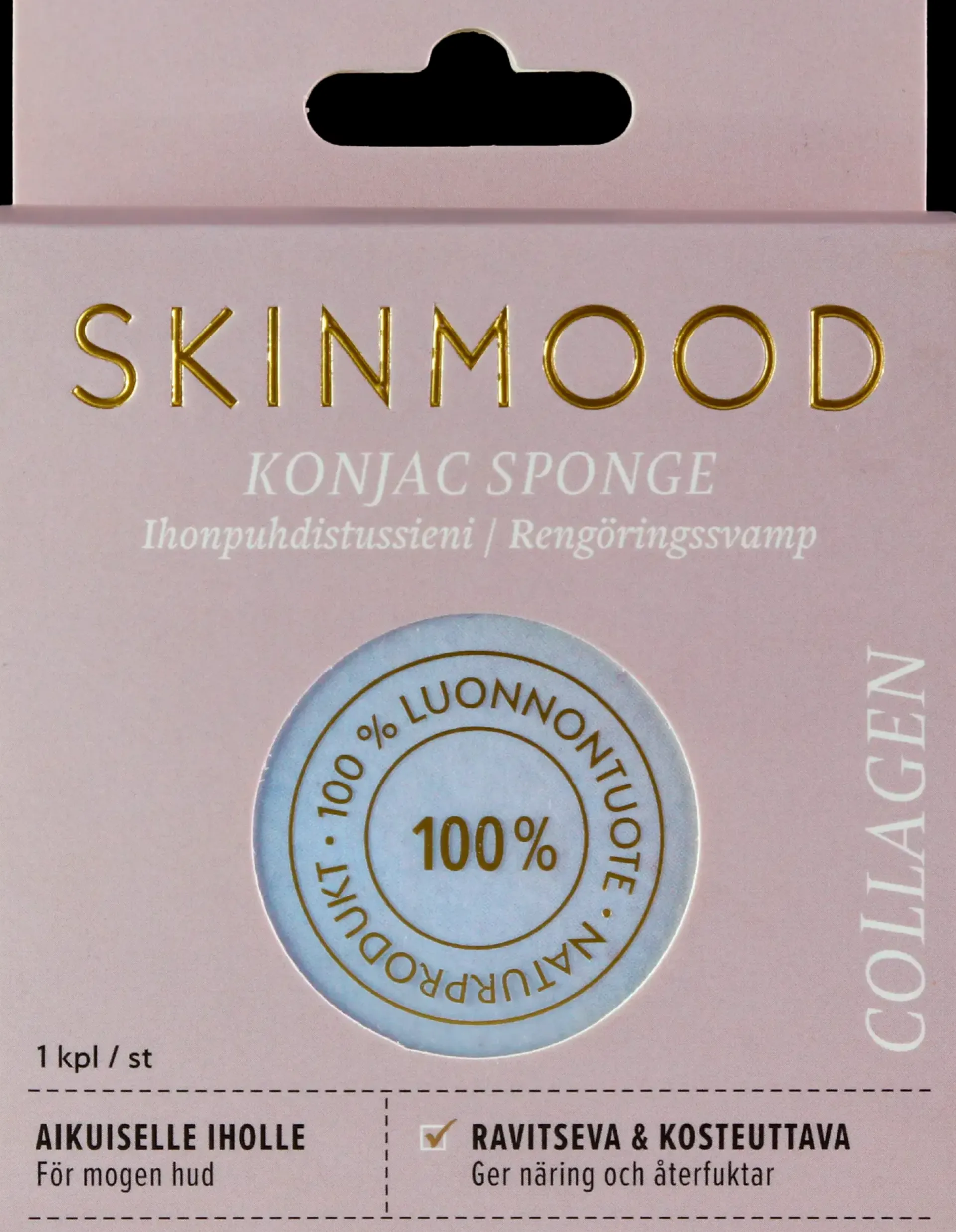 SkinMood Vartalonhoito<Kollageeni Konjac-ihonpuhdistussieni