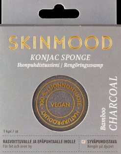 SkinMood Vartalonhoito|Kasvojenhoito<® Konjac-kasvojenpesusieni Bambuhiili