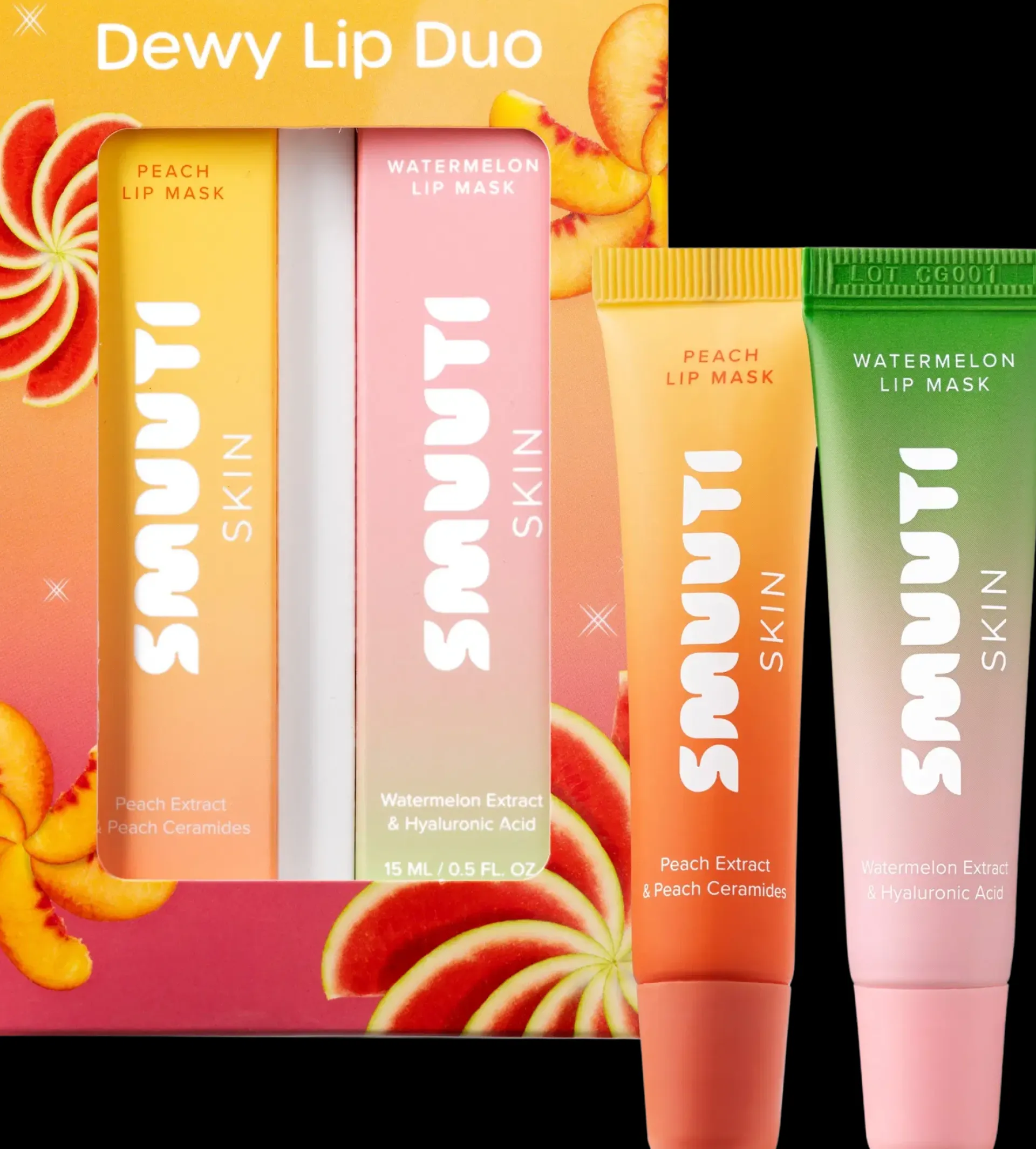 Smuuti Skin Ihonhoitopakkaukset<Dewy Lip Duo-huulinaamio setti