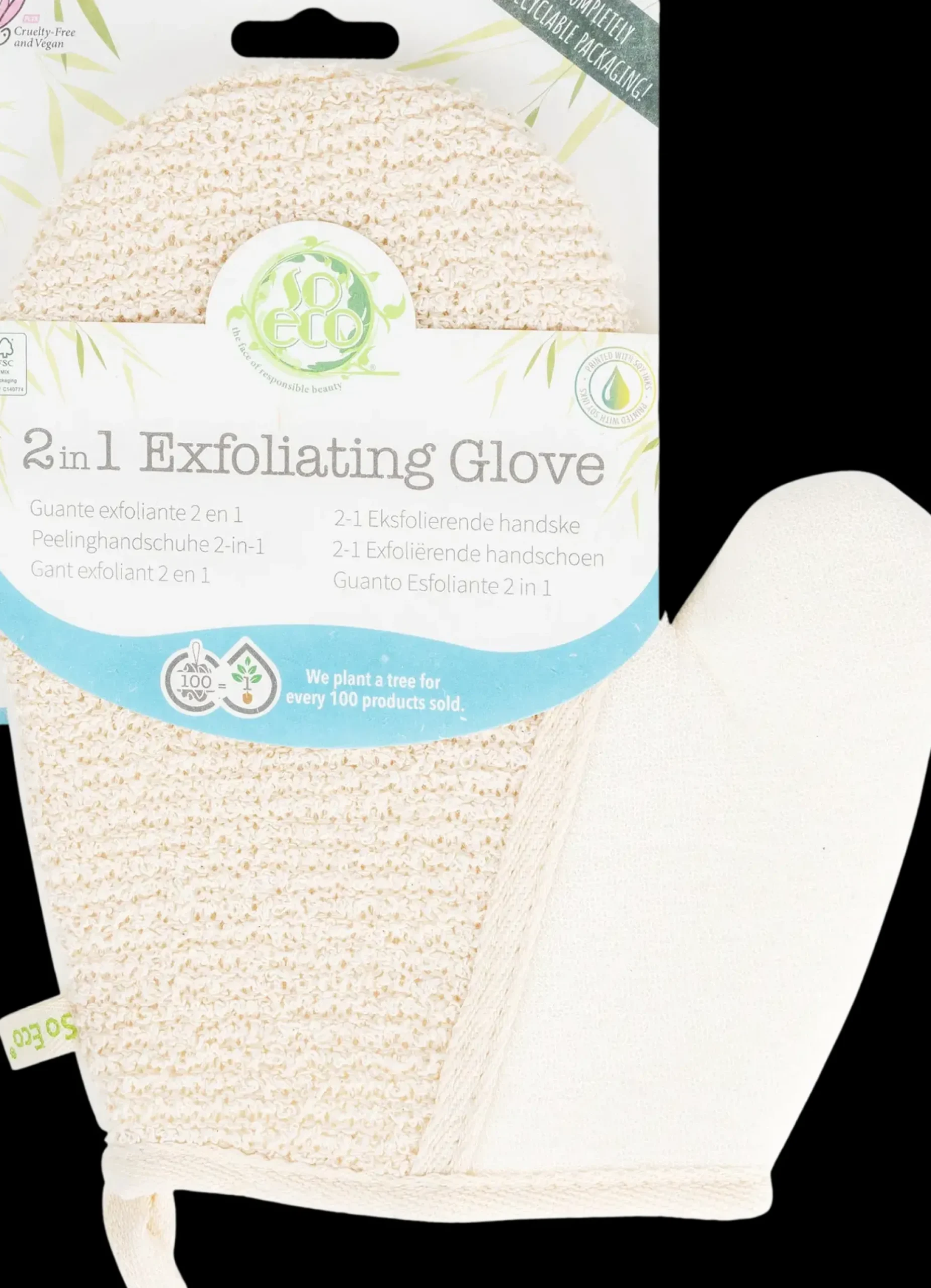 So Eco Vartalonhoito<2-1 Exfoliating Glove kuoriva pesuhanska