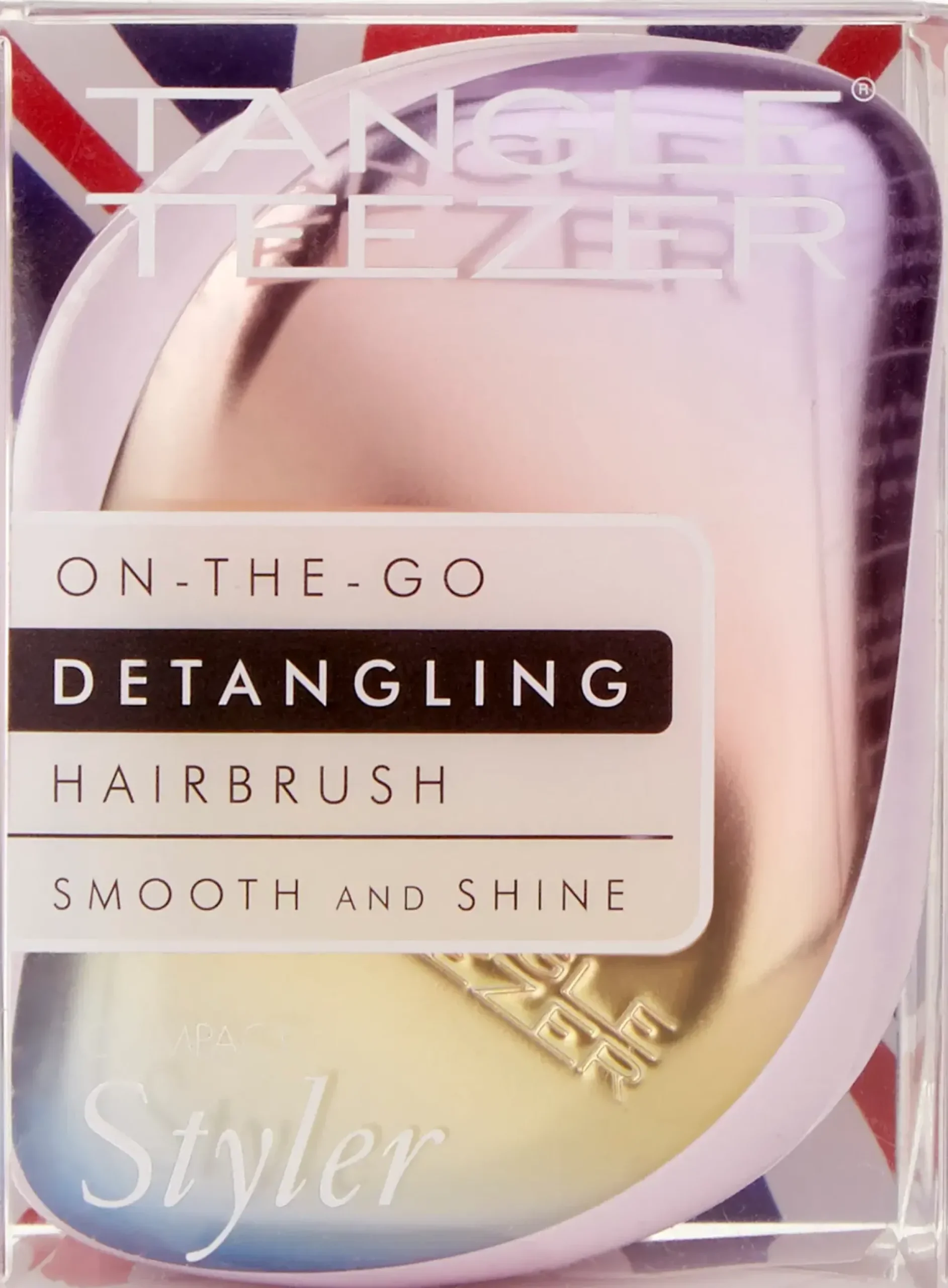 Tangle Teezer Hiustarvikkeet<Compact Styler Pearlescent Matte Chrome takkuharja