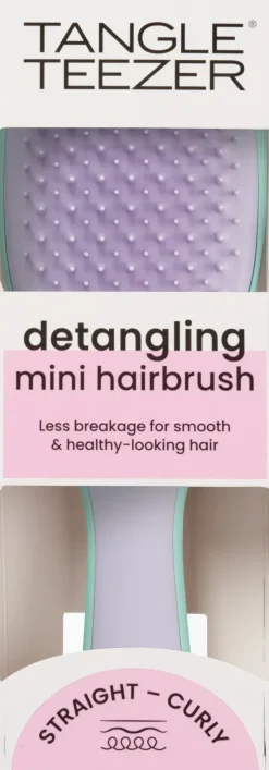 Tangle Teezer Hiustarvikkeet<Mini Wet Detangler Wisteria Leaf takkuharja märille hiuksille
