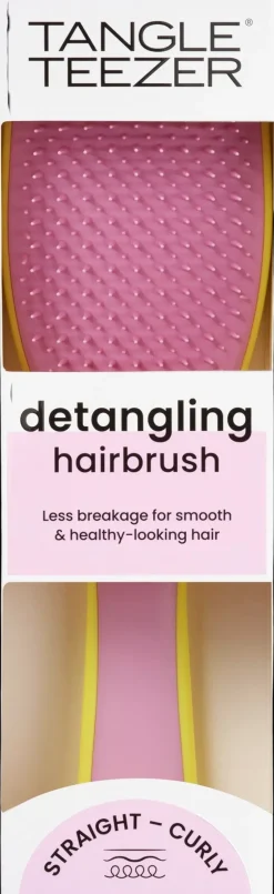 Tangle Teezer Hiustarvikkeet<The Ultimate Detangler Hyper Yellow and Rosebud-varrellinen selvitysharja