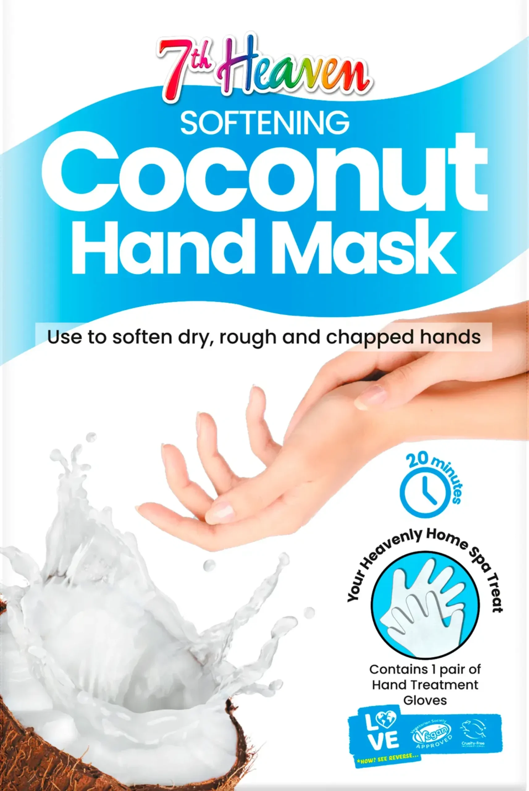 7th Heaven Käsienhoito<Coconut Hand Mask käsineet 1 Pari