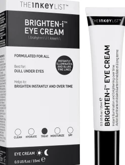 The INKEY List Ihonhoidon Tehoaineet|Kasvojenhoito<Brighten-i Eye Cream silmänympärysvoide 15 ml