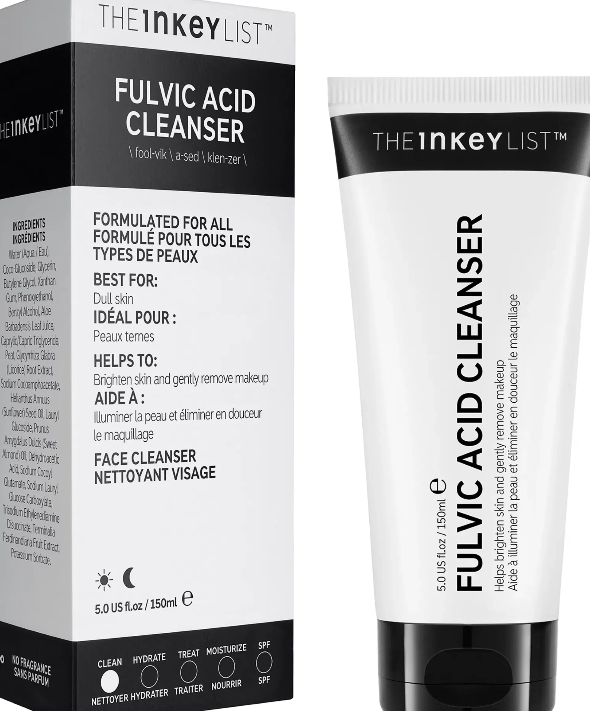 The INKEY List Kasvojenhoito<Fulvic Acid Cleanser puhdistusgeeli 150 ml