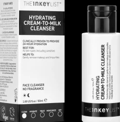The INKEY List Kasvojenhoito<Hydrating Cream to Milk puhdistusemulsio 50ml