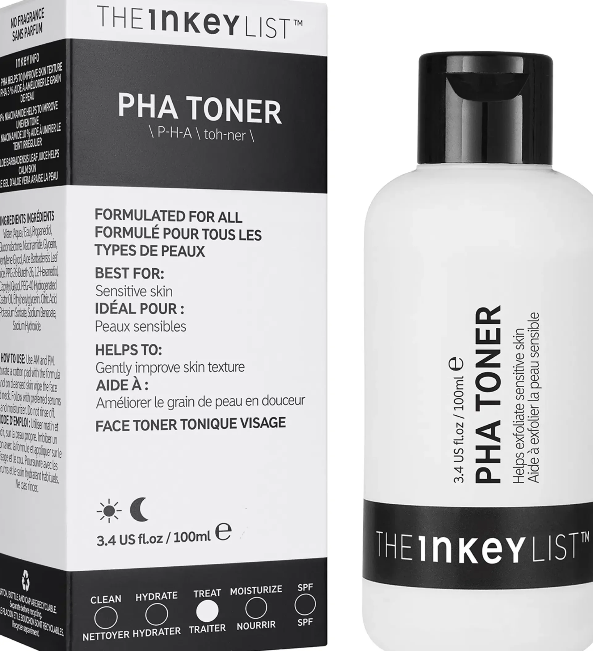 The INKEY List Kasvojenhoito<PHA Toner kasvovesi 100 ml