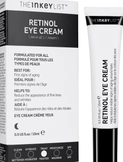 The INKEY List Ihonhoidon Tehoaineet|Kasvojenhoito<Retinol Eye Cream silmänympärysvoide 15 ml