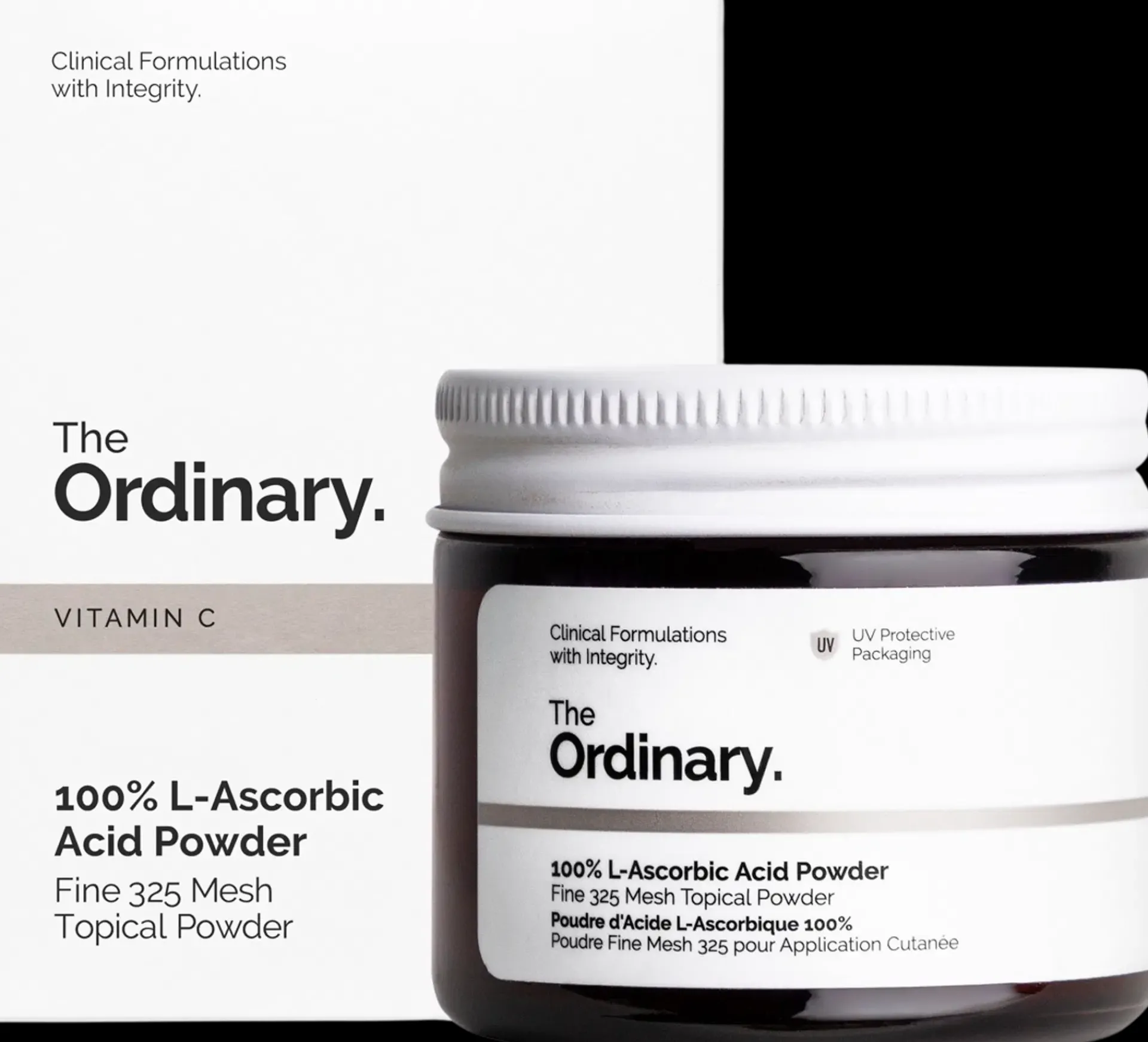 The Ordinary Ihonhoidon Tehoaineet|Kasvojenhoito<100% L-Ascorbic Acid Powder jauhe 20 g