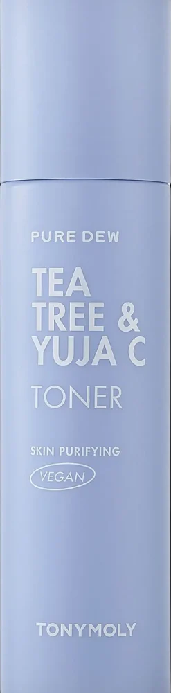 TONYMOLY Korealainen Ihonhoito|Kasvojenhoito<Pure Dew Tea Tree & Yuja C Purifying Toner kasvovesi 150ml