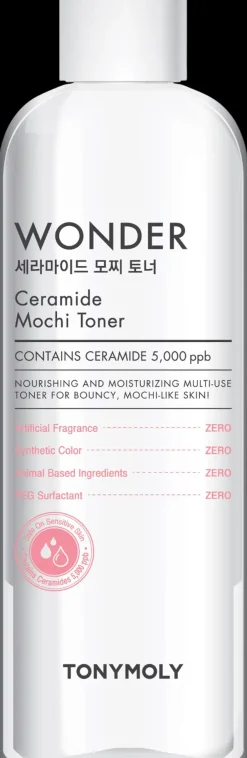 TONYMOLY Korealainen Ihonhoito|Kasvojenhoito<WONDER Ceramide Mochi Toner kasvovesi 500ml