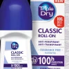Triple Dry Vartalonhoito<Classic roll-on antiperspirantti 100h 50 ml