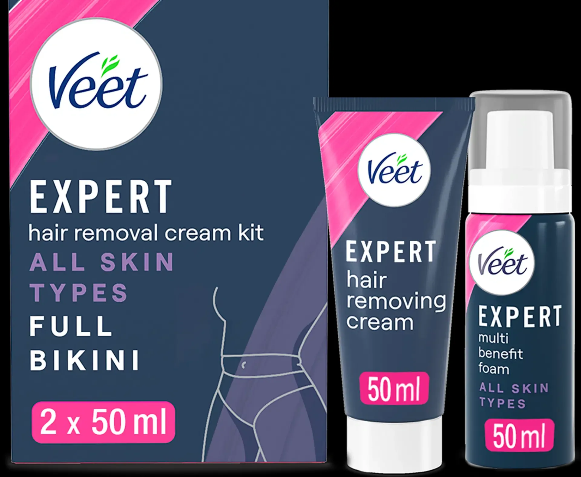 Veet Karvanpoisto<Expert Full Bikini Ihokarvanpoistosarja kaikki ihotyypit 2x50ml
