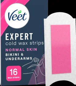 Veet Karvanpoisto<Expert Kylmävahaliuskat Bikini&kainalo 16kpl