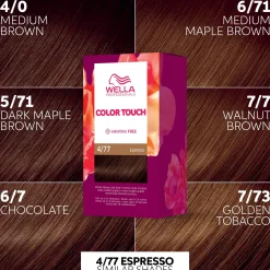 Wella Professionals Hiusvärit<Color Touch Deep Brown Espresso 4/77 kotiväri 130 ml