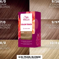 Wella Professionals Hiusvärit<Color Touch Rich Natural Pearl Blonde 8/81 kotiväri 130 ml