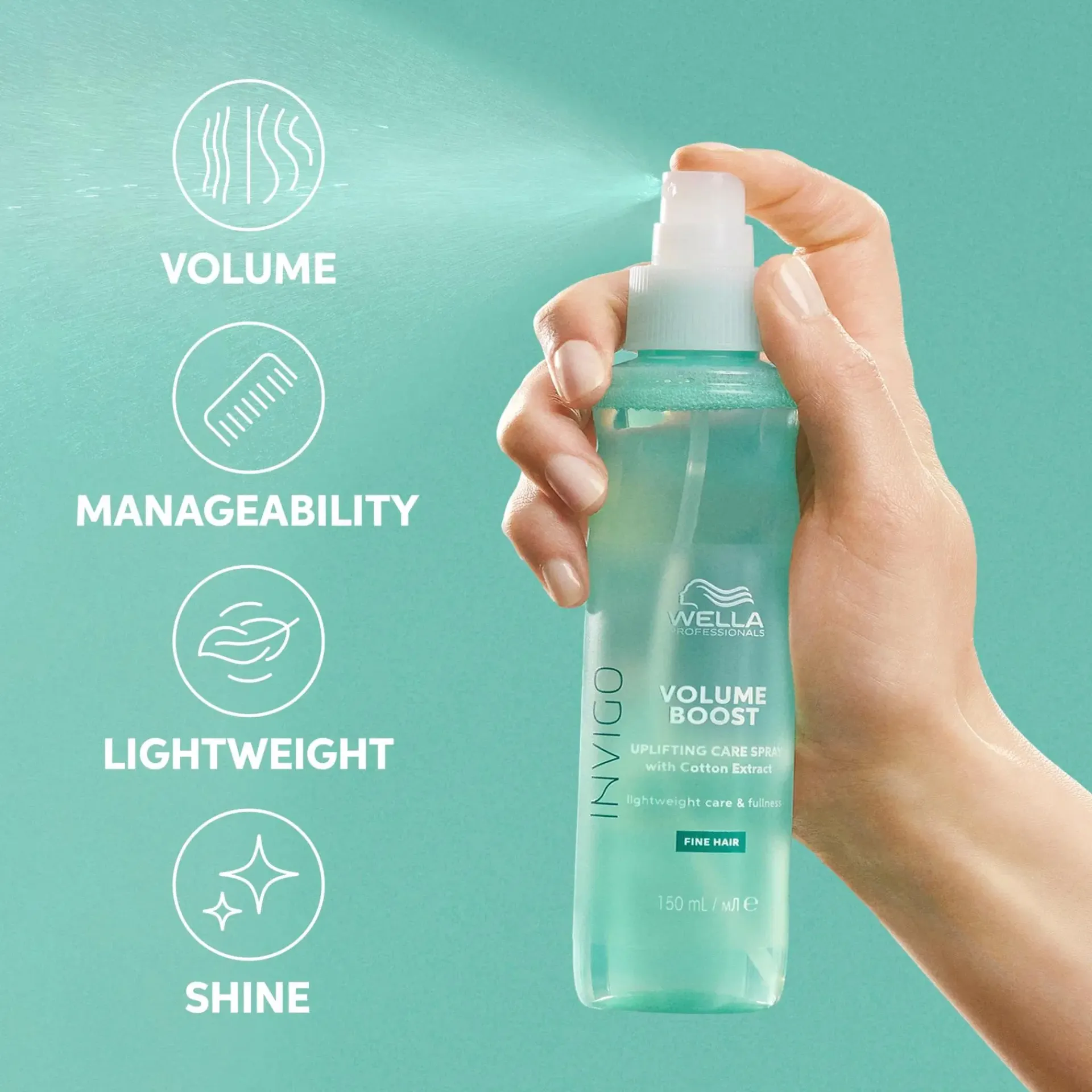 Wella Professionals Hiustenhoito<Invigo Volume Boost Uplifting Spray suihke 150 ml