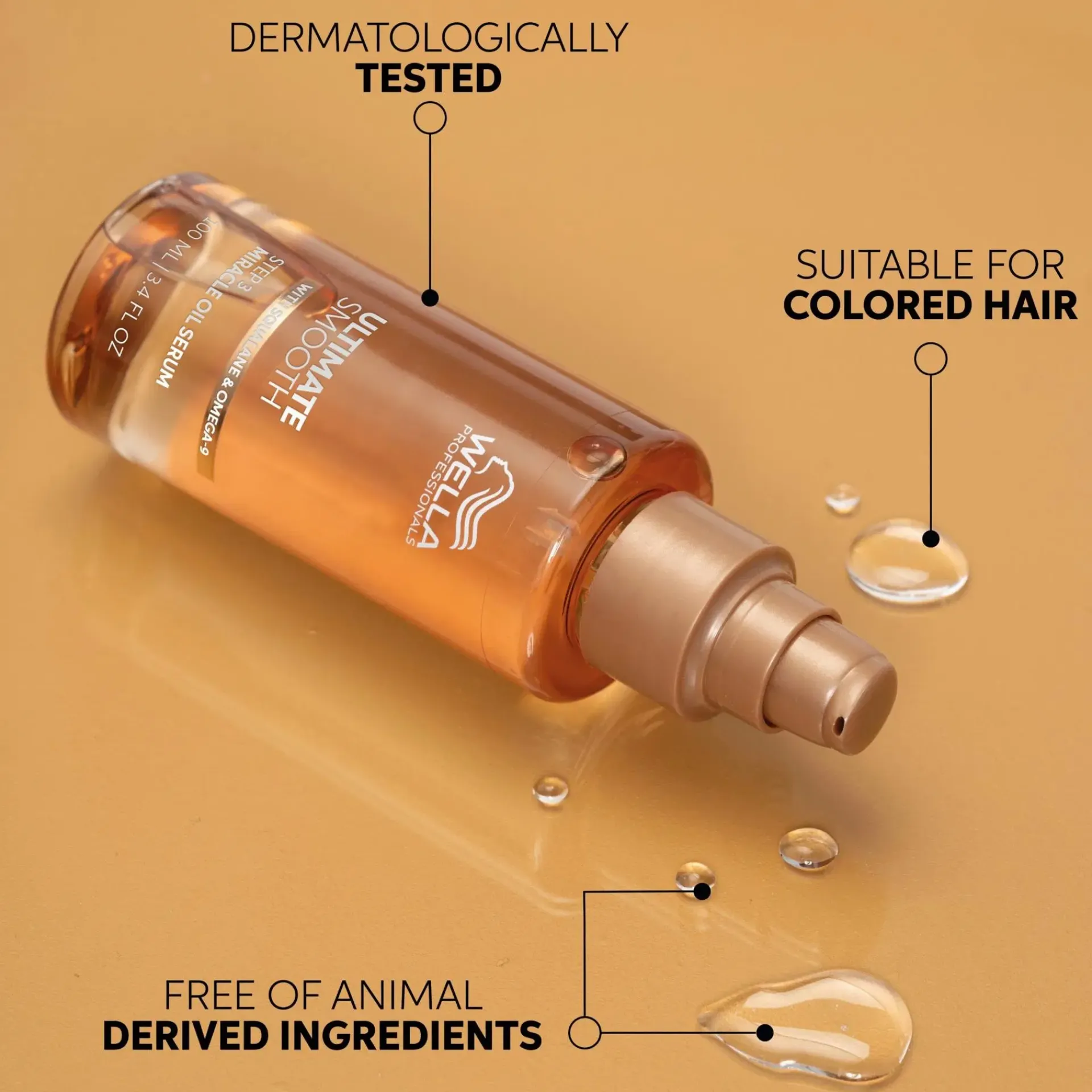 Wella Professionals Hiustenhoito|Kampaamotuotteet<Ultimate Smooth Miracle Oil Serum hiusöljy 100ml