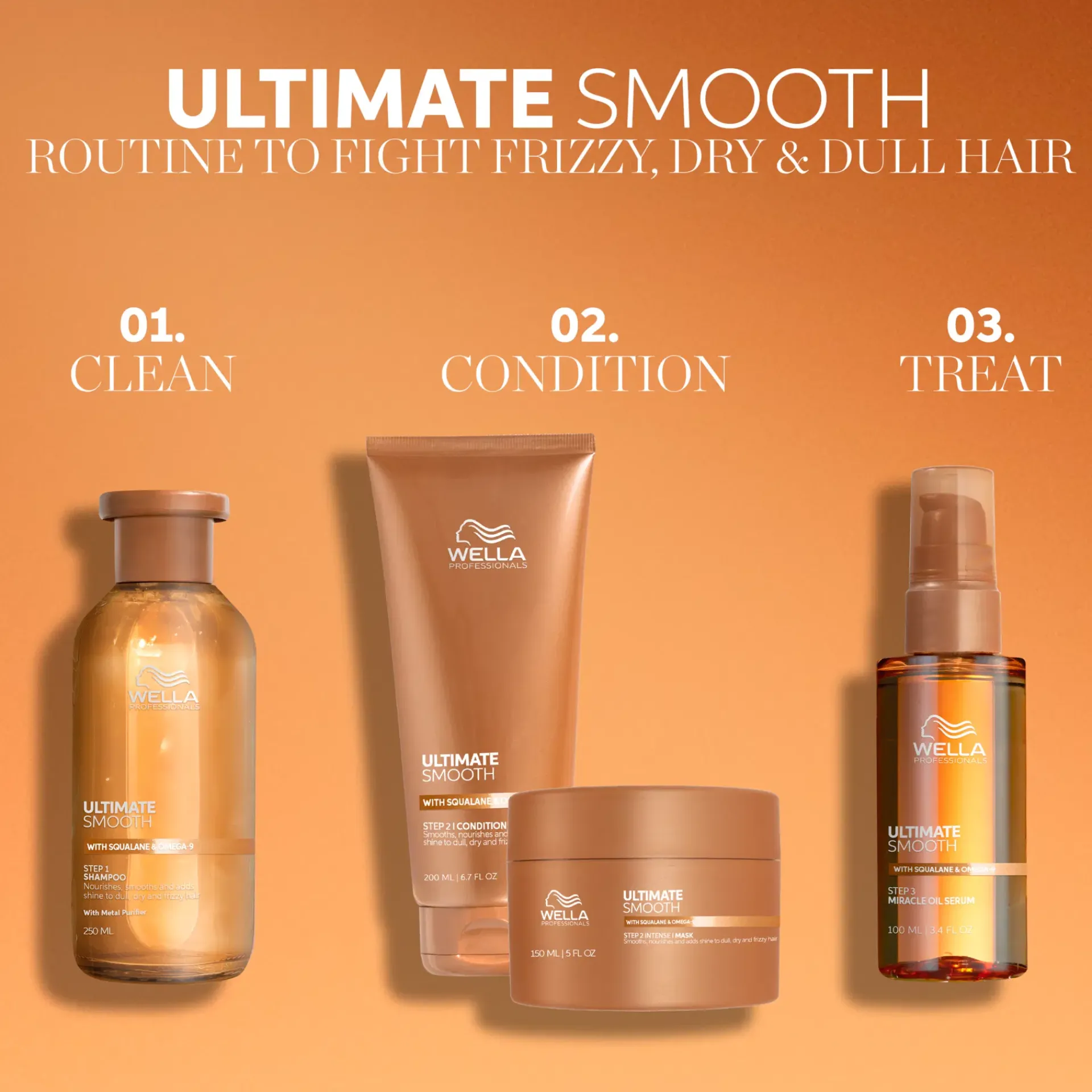 Wella Professionals Hiustenhoito|Kampaamotuotteet<Ultimate Smooth Miracle Oil Serum hiusöljy 100ml
