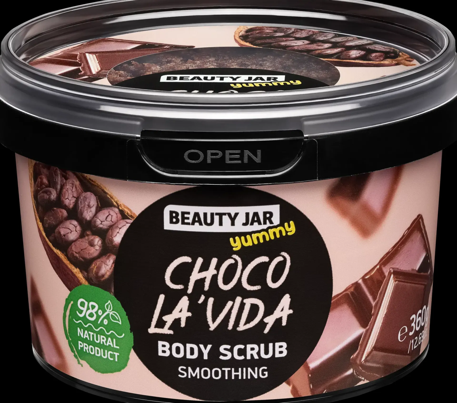Beauty Jar Vartalonhoito<Yummy! Choco La'vida silottava vartalokuorinta 360 g