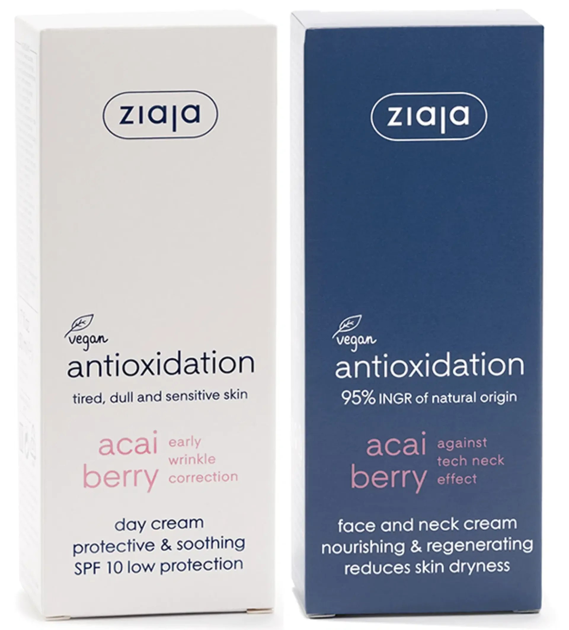 Ziaja Kasvojenhoito<acai berry päivävoide+yövoide setti