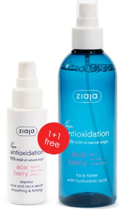 Ziaja Kasvojenhoito<acai berry seerumi 50 ml + kasvovesisuihke 200 ml