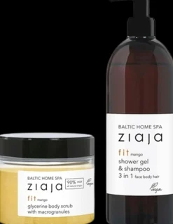 Ziaja Vartalonhoito|Kylmägeelit Ja Hoitosalvat<Baltic Home Spa Fit vartalokuorinta + 3in1 suihkugeeli setti