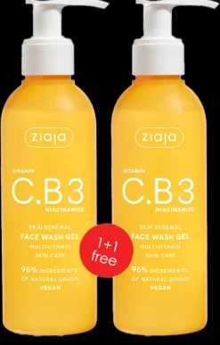Ziaja Kasvojenhoito<C.B3-vitamiini puhdistusgeeli 2x190 ml