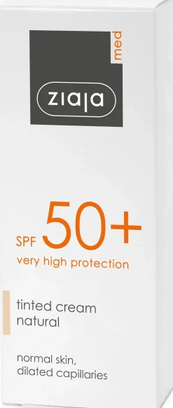 Ziaja Aurinkotuotteet<Med SPF 50+ sävytetty aurinkovoide kasvoille 50 ml